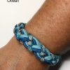 Celtic Paracord Bracelet: Braided Woven Design, Adjustable Fit - Image 1