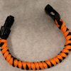 Orange & Black Paracord Bracelet: Handmade Tactical Survival Gear - Image 1